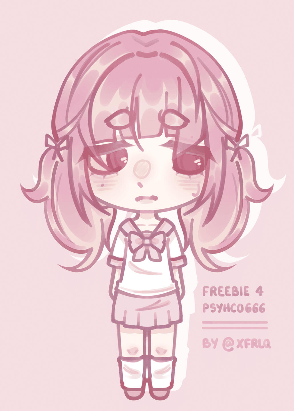 full-body colored lineart